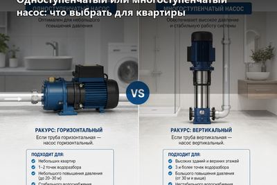 Одноступенчатый или многоступенчатый насос: что выбрать для квартиры
