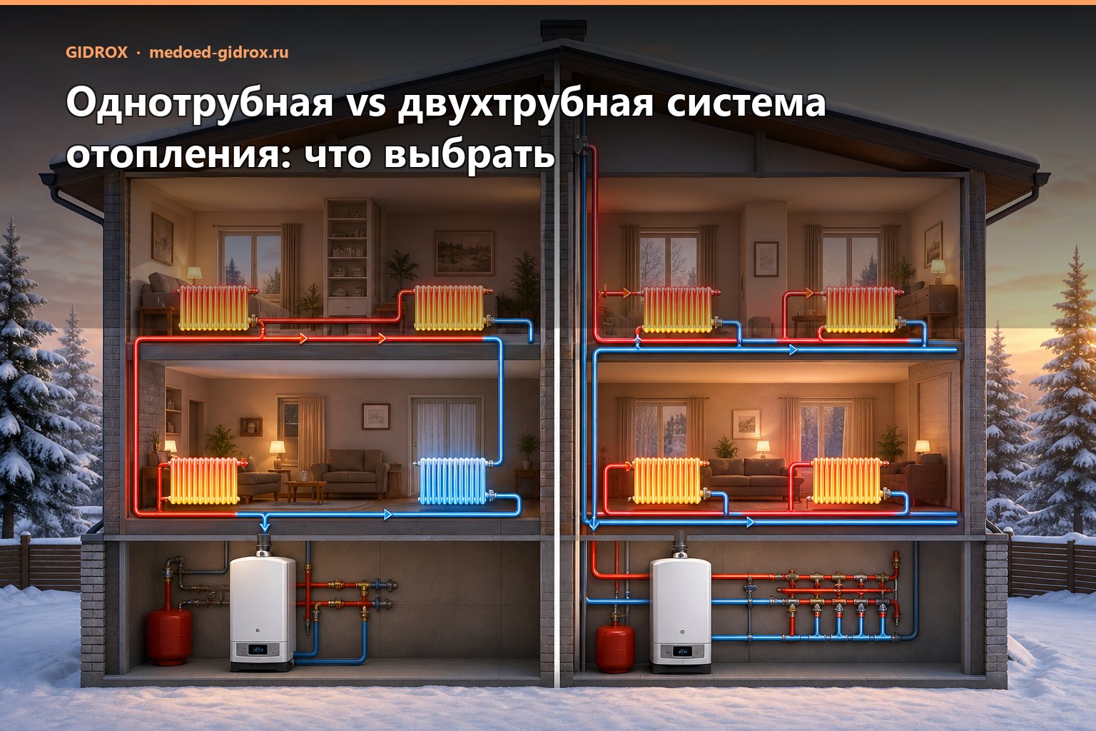 Однотрубная vs двухтрубная система отопления: что выбрать