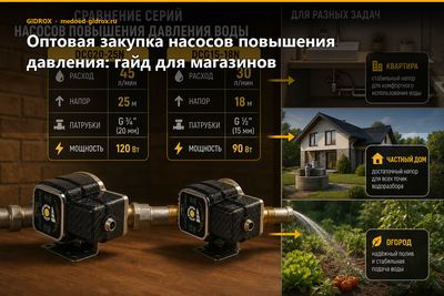 Оптовая закупка насосов повышения давления: гайд для магазинов