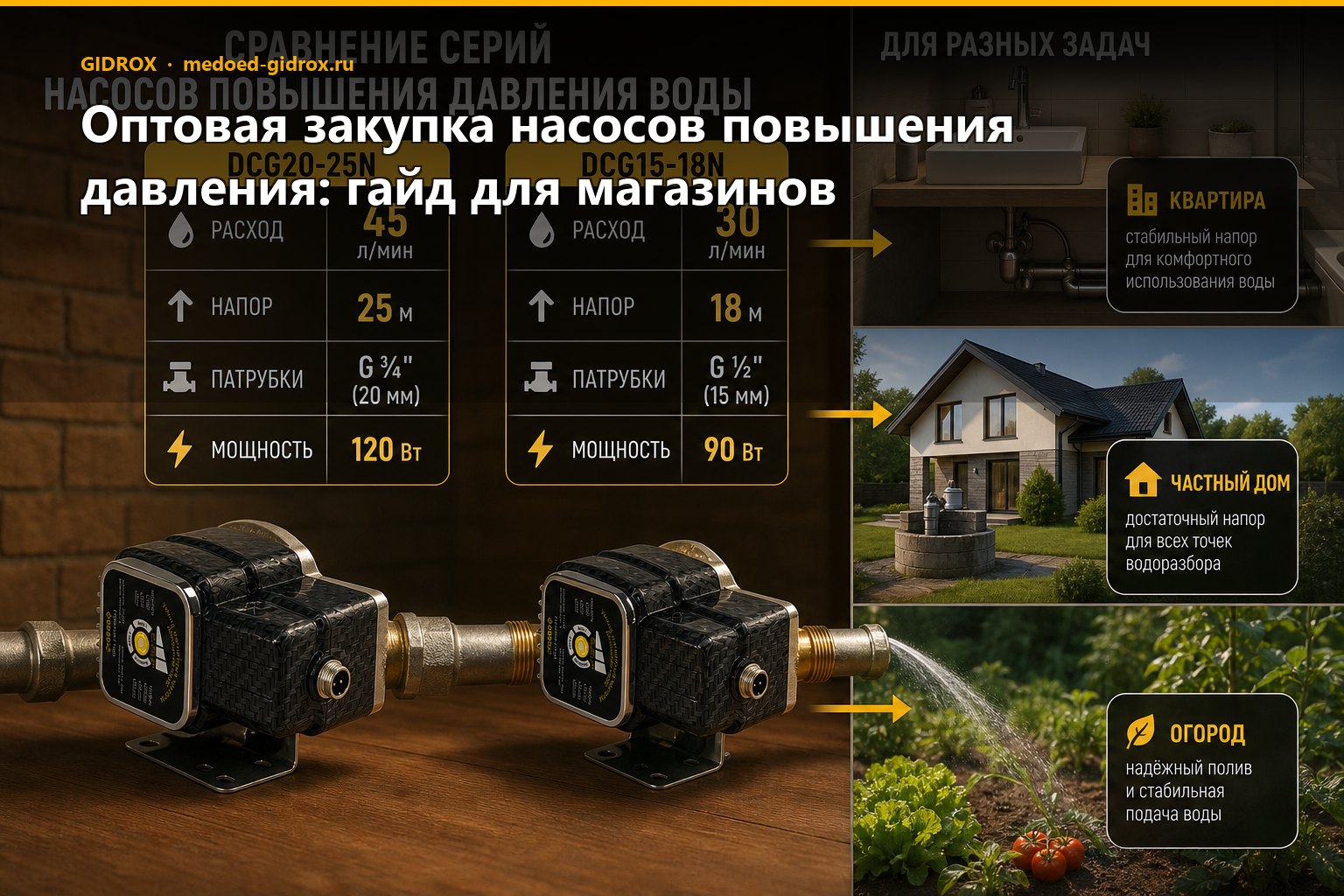 Оптовая закупка насосов повышения давления: гайд для магазинов