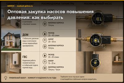 Оптовая закупка насосов повышения давления: как выбирать