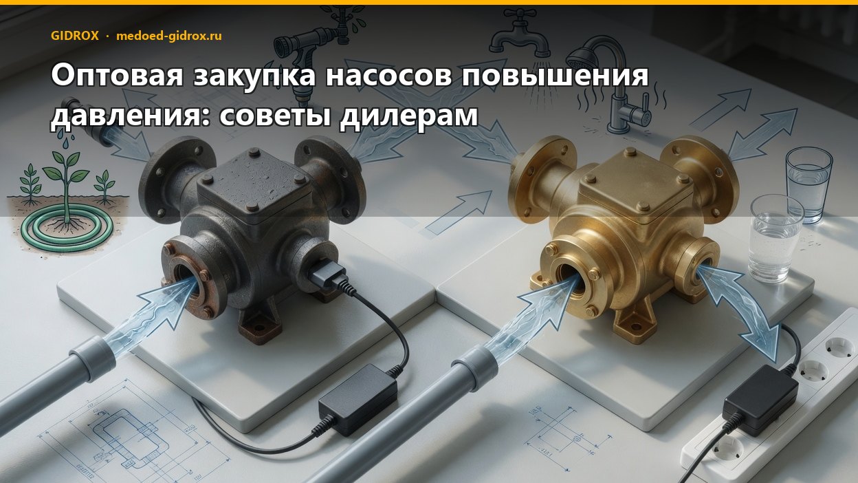 Оптовая закупка насосов повышения давления: советы дилерам