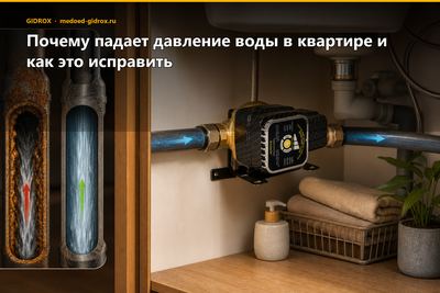 Почему падает давление воды в квартире и как это исправить