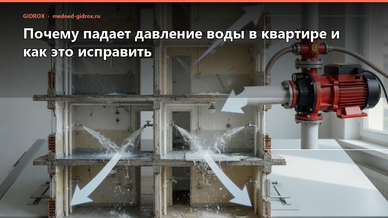 Почему падает давление воды в квартире и как это исправить