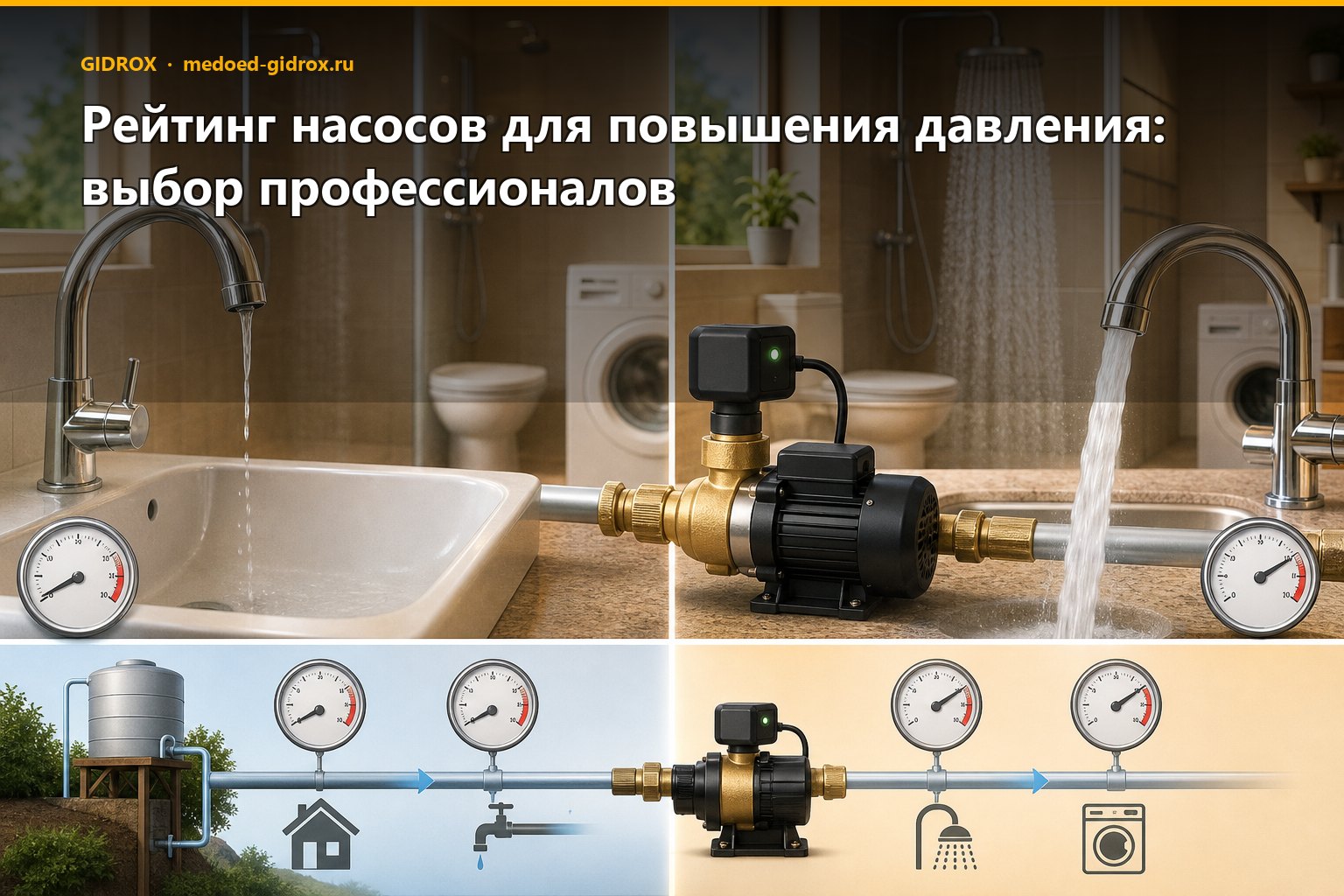 Рейтинг насосов для повышения давления: выбор профессионалов