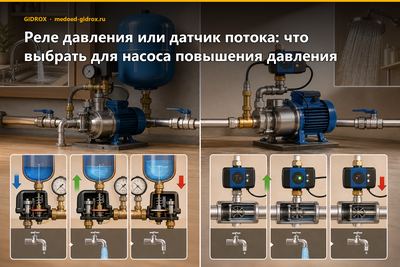 Реле давления или датчик потока: что выбрать для насоса повышения давления