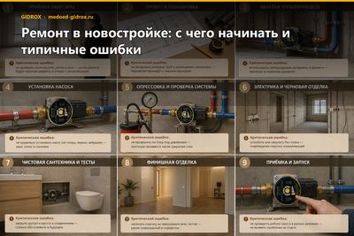 Ремонт в новостройке: с чего начинать и типичные ошибки