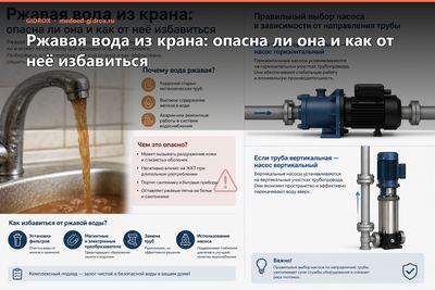 Ржавая вода из крана: опасна ли она и как от неё избавиться