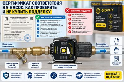 Сертификат соответствия на насос: как проверить и не купить подделку