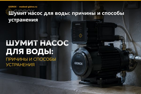 Шумит насос для воды: причины и способы устранения
