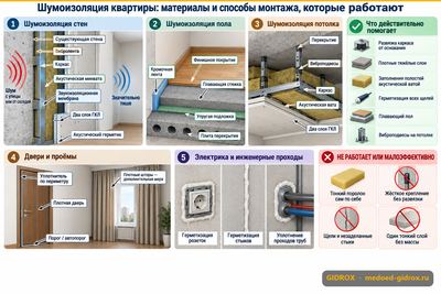 Шумоизоляция квартиры: материалы и способы монтажа, которые работают