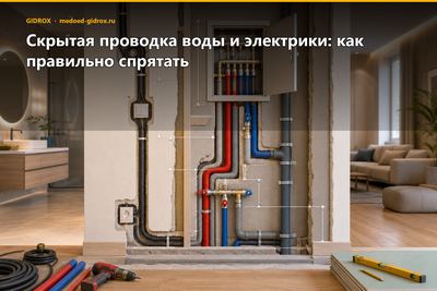 Скрытая проводка воды и электрики: как правильно спрятать