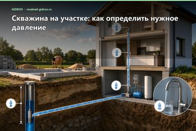 Скважина на участке: как определить нужное давление