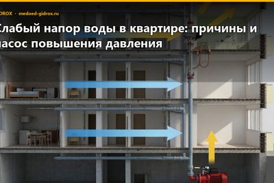 Слабый напор воды в квартире: причины и насос повышения давления