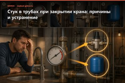 Стук в трубах при закрытии крана: причины и устранение