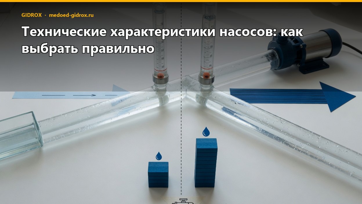 Технические характеристики насосов: как выбрать правильно