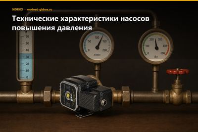 Технические характеристики насосов повышения давления