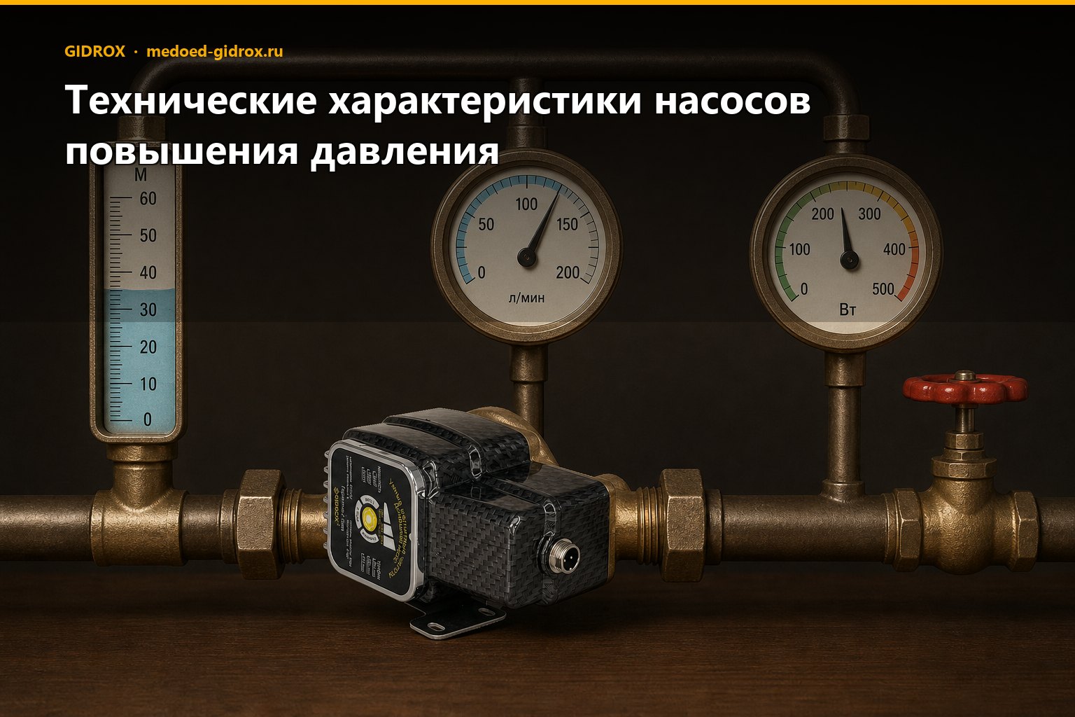 Технические характеристики насосов повышения давления