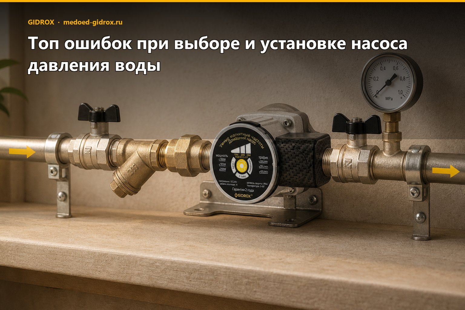 Топ ошибок при выборе и установке насоса давления воды