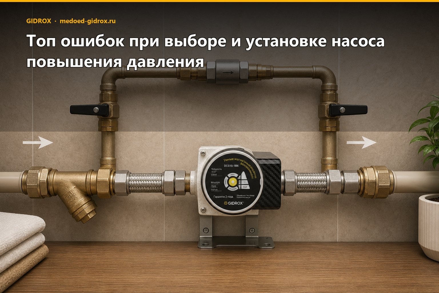 Топ ошибок при выборе и установке насоса повышения давления