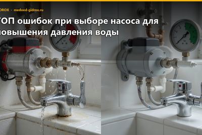 ТОП ошибок при выборе насоса для повышения давления воды