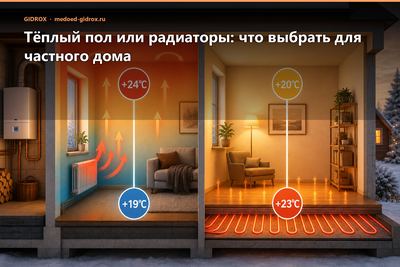 Тёплый пол или радиаторы: что выбрать для частного дома