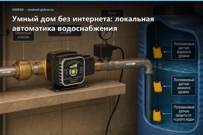 Умный дом без интернета: локальная автоматика водоснабжения