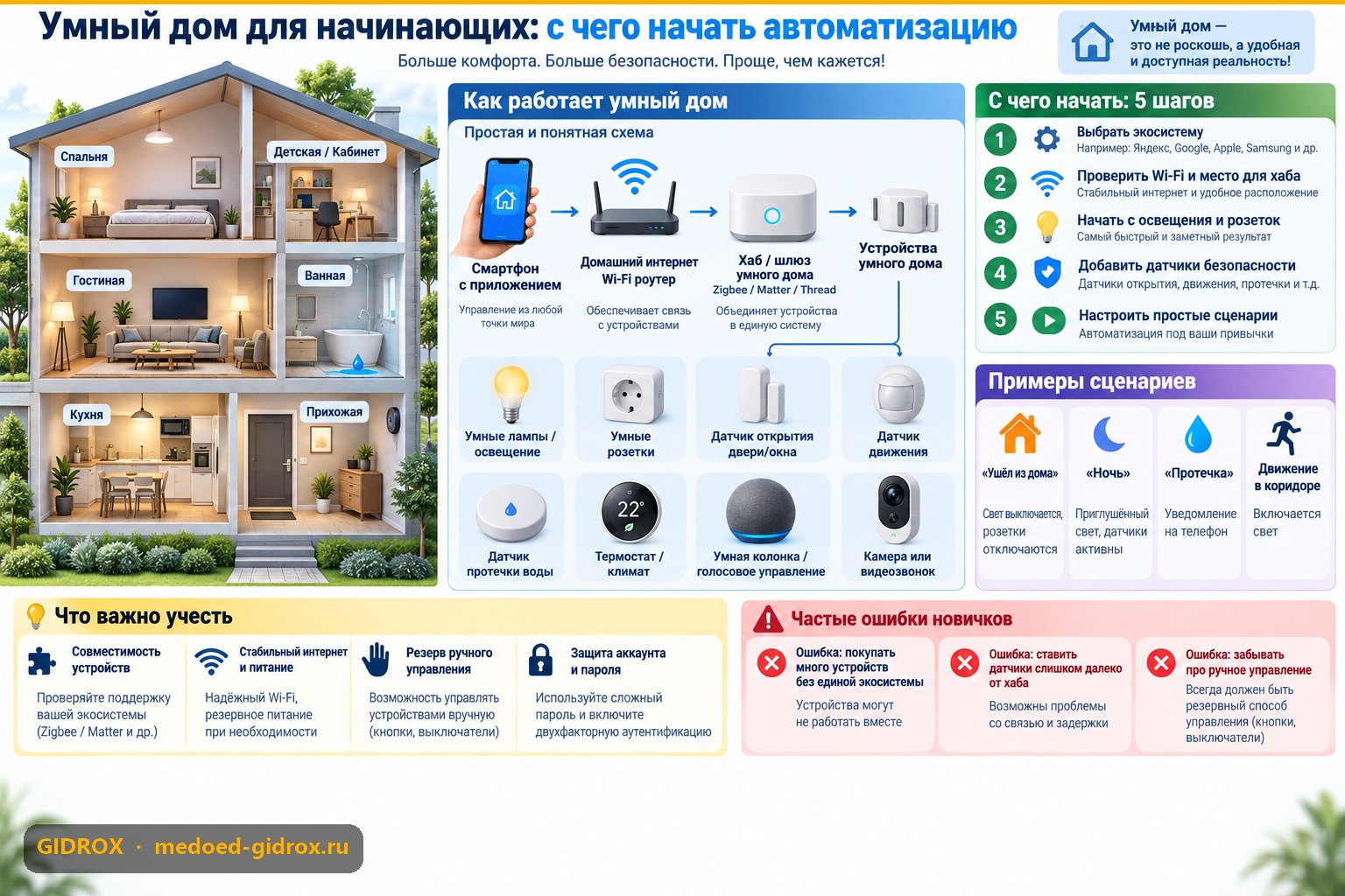 Умный дом для начинающих: с чего начать автоматизацию
