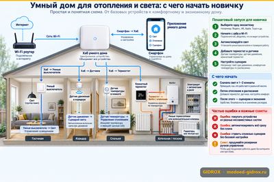 Умный дом для отопления и света: с чего начать новичку