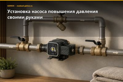 Установка насоса повышения давления своими руками