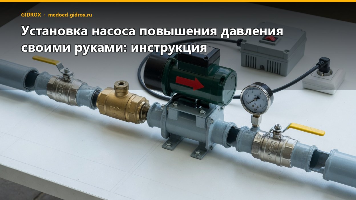 Установка насоса повышения давления своими руками: инструкция