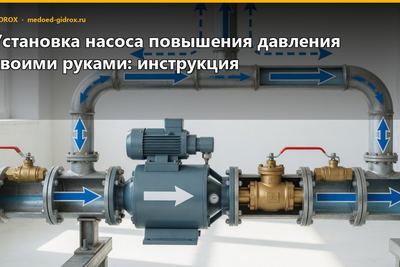 Установка насоса повышения давления своими руками: инструкция