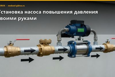 Установка насоса повышения давления своими руками