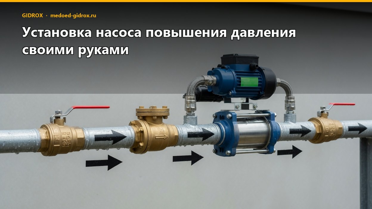Установка насоса повышения давления своими руками