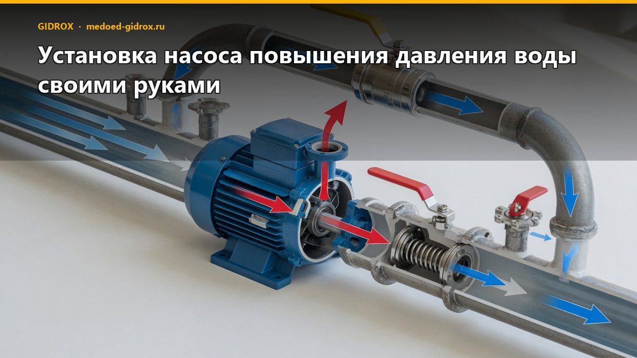 Установка насоса повышения давления воды своими руками