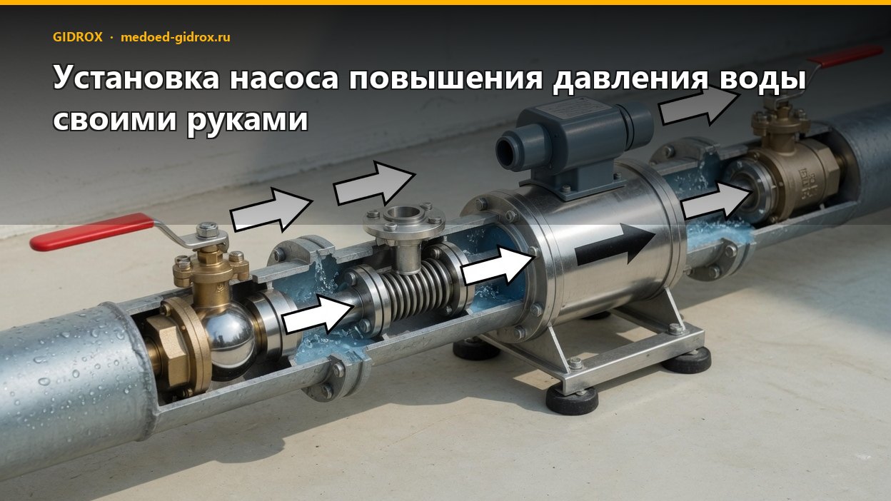 Установка насоса повышения давления воды своими руками