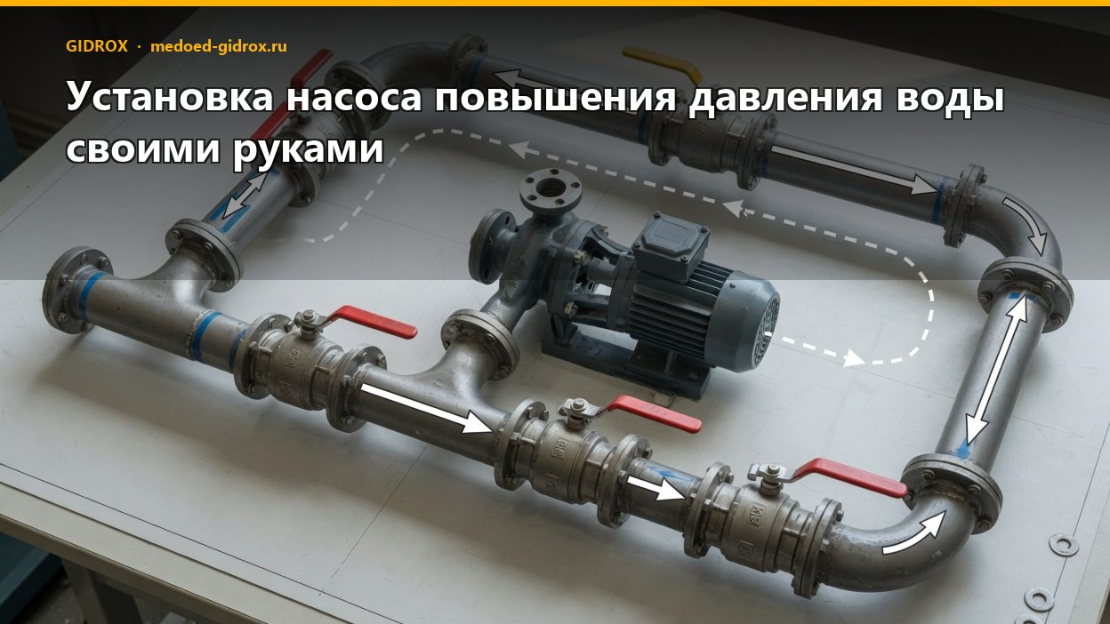 Установка насоса повышения давления воды своими руками