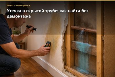 Утечка в скрытой трубе: как найти без демонтажа