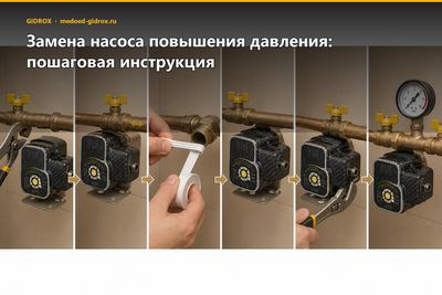 Замена насоса повышения давления: пошаговая инструкция
