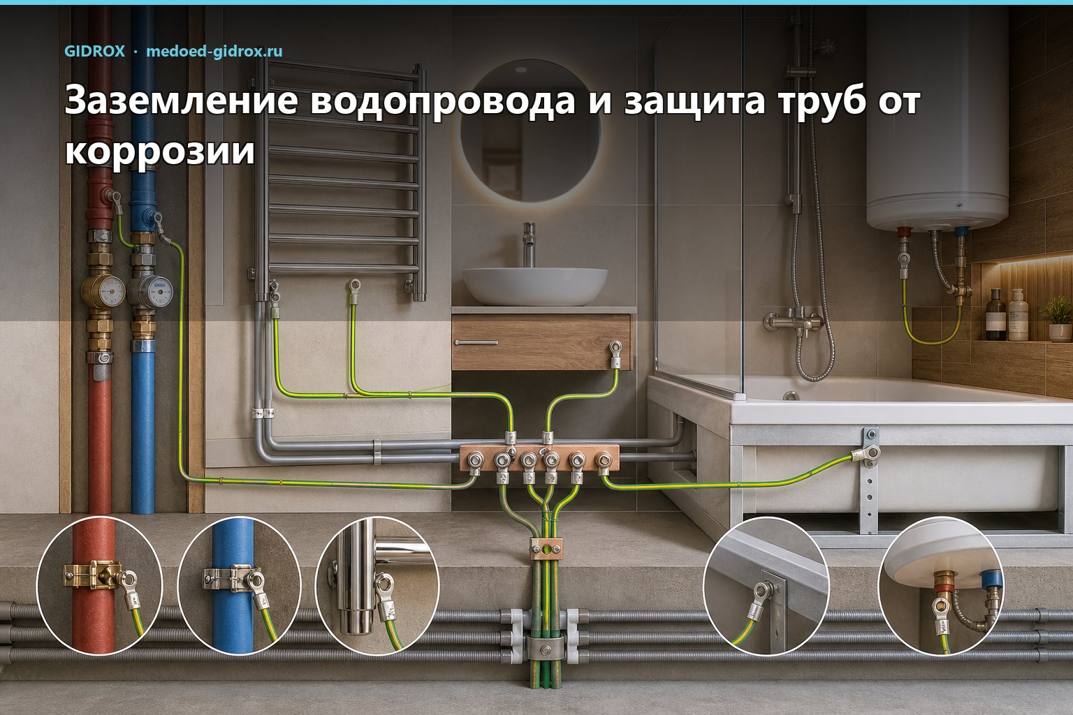 Заземление водопровода и защита труб от коррозии